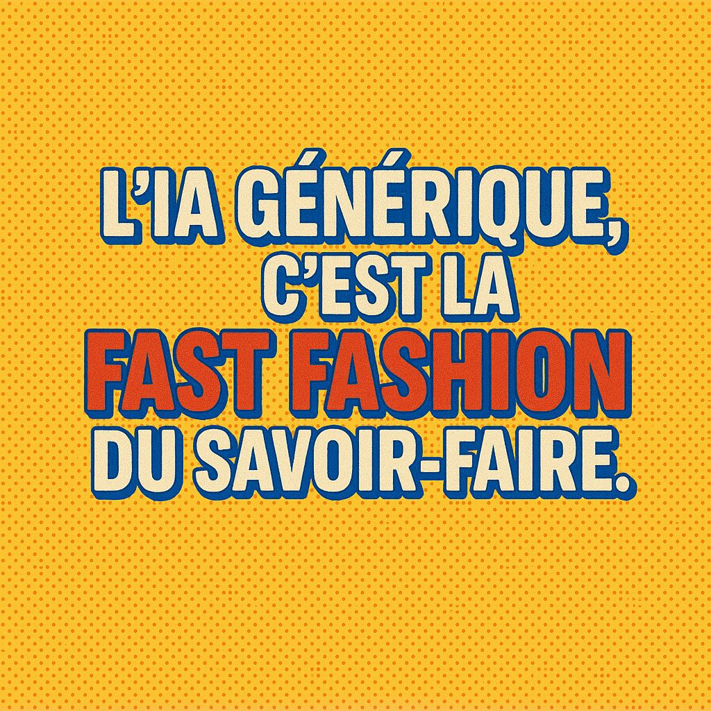 IA : sortons de la fast fashion du savoir-faire ! ✊
