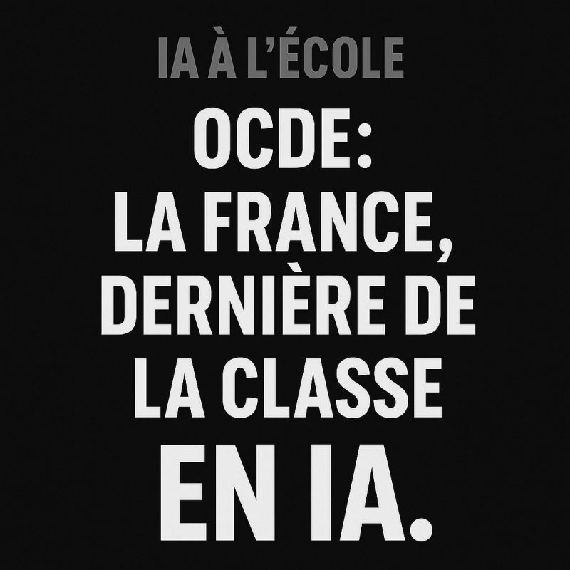 La France, bonnet d’âne de l’IA à l’école 🫏