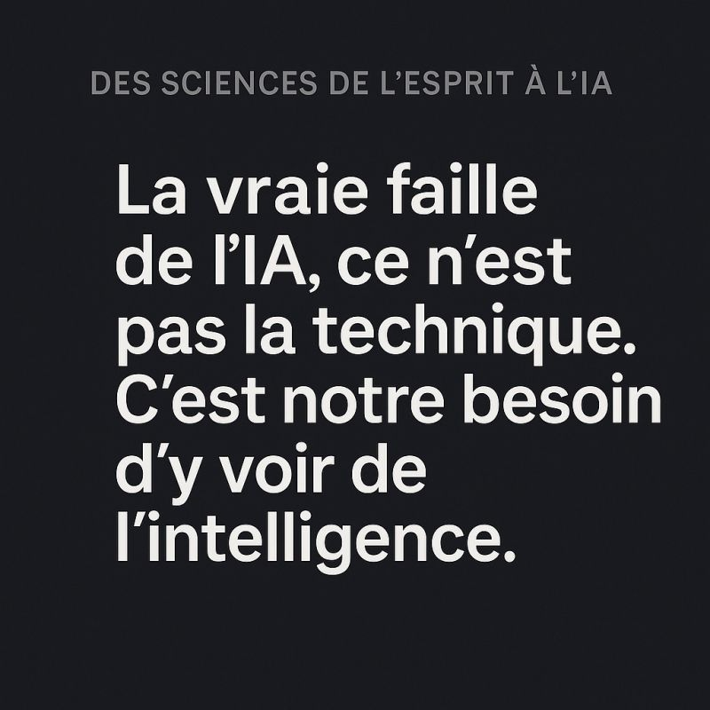 L’IA est partout. Et pourtant, on confond encore ce qu’elle est avec ce qu’on projette sur elle.